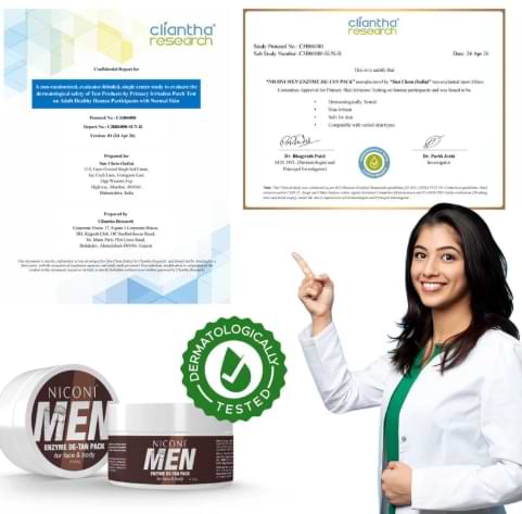 Enzyme De-Tan Pack for Face & Body – Men & Women