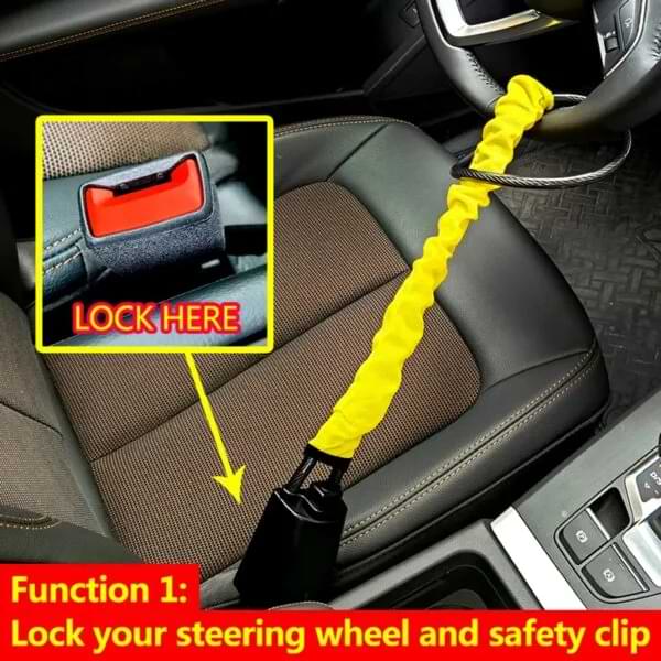 Car Steering Wheel Lock – Heavy-Duty Anti-Theft Protection
