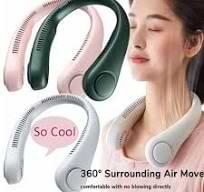 Portable Bladeless Neck Fan – Hands-Free Wearable Cooling Fan