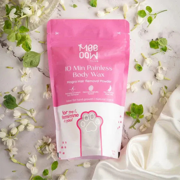 Painless Hair Removal Powder Mask | 10 Min Full Body Wax for Smooth Skin | 100% Results