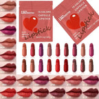 18 PCS Mini lipstick set, 18 colors, Capsule Lipstick Set caramel matte velvet Candy, Lipstick waterproof, long-lasting, Makeup lipstick For Girls