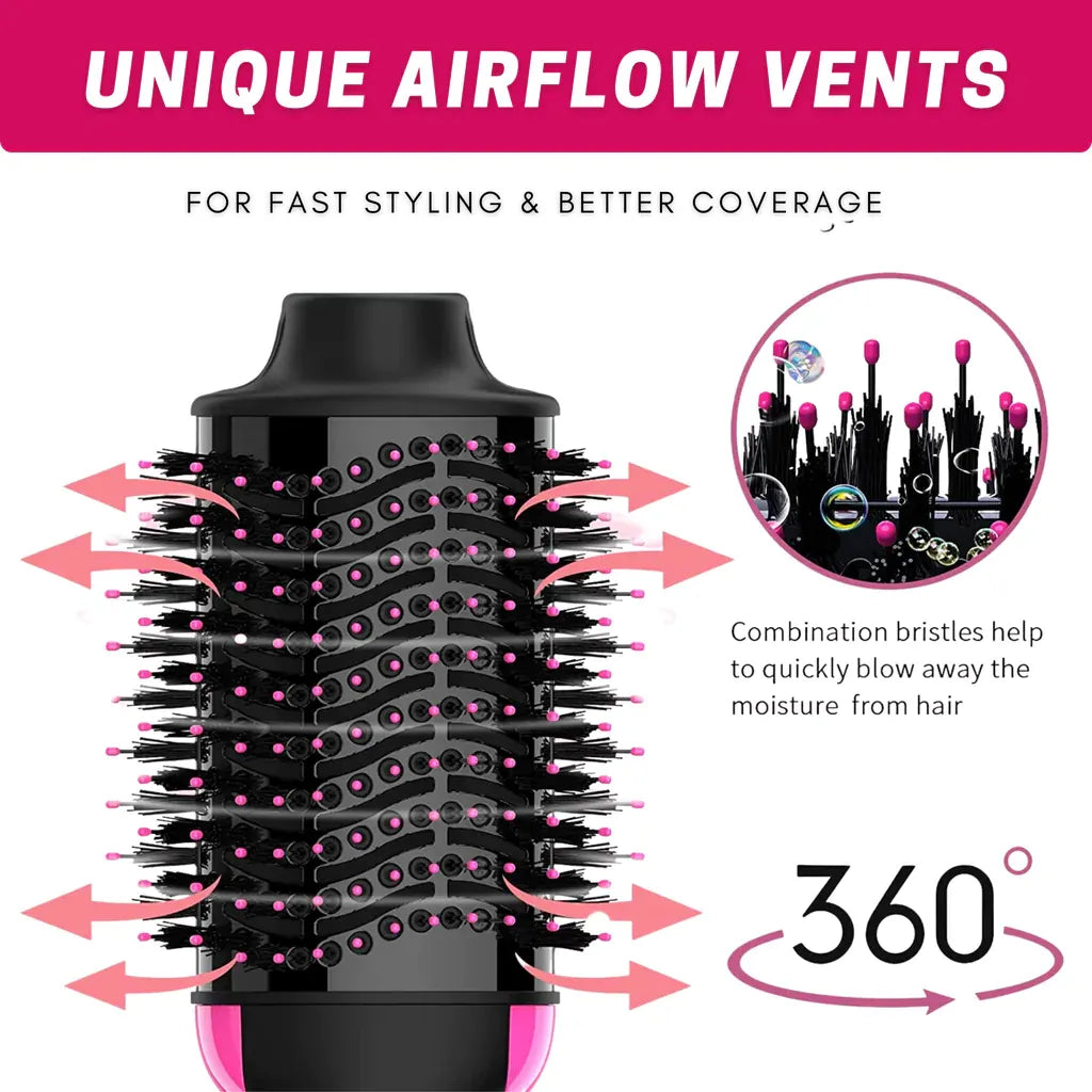 One Step Hot 4-in-1 Air Brush Dryer + Styler