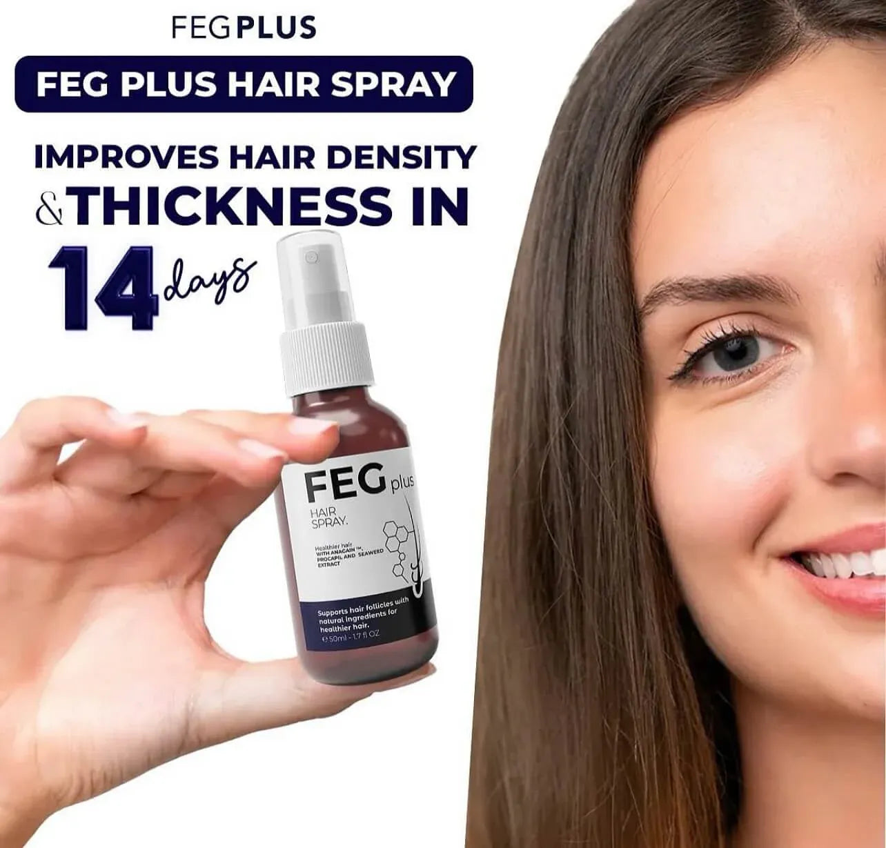 FEG Plus Hair Growth Spray – Hair Loss Solution