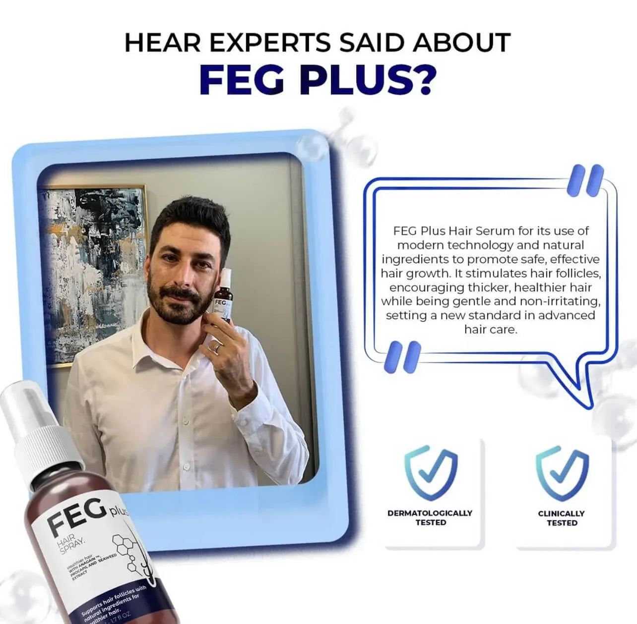 FEG Plus Hair Growth Spray – Hair Loss Solution